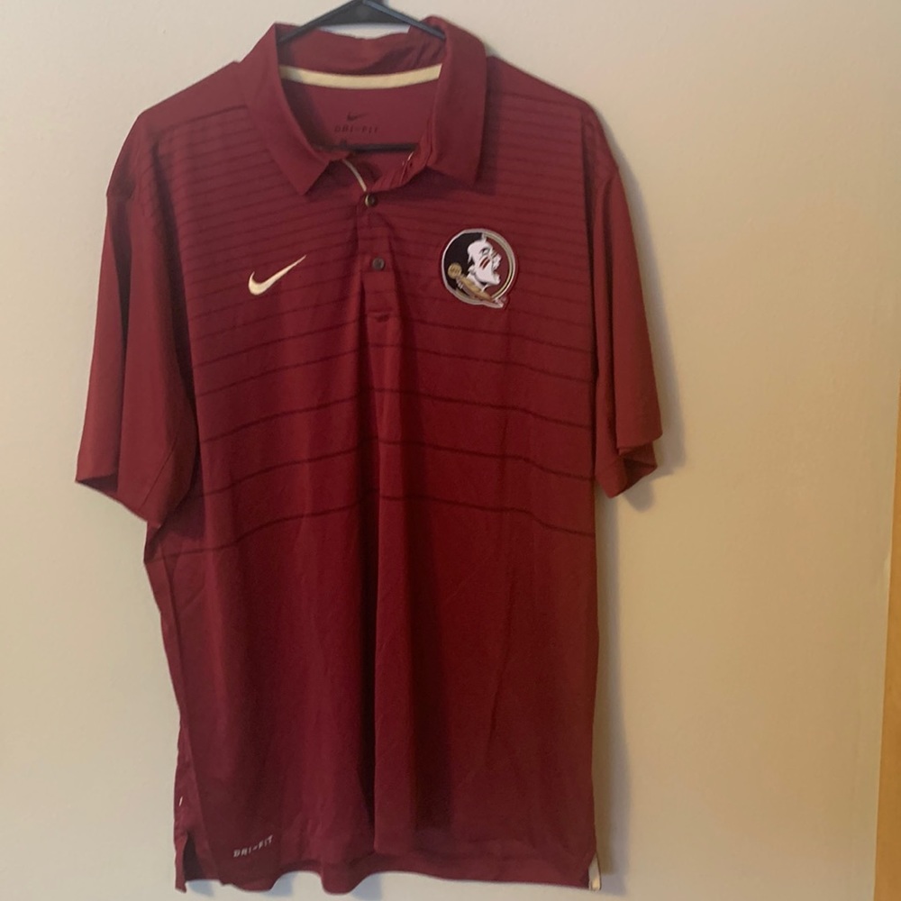 Nike FSU Seminoles dri fit polo shirt